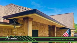 Newly Repaired Residential Asphalt Shingle Roof