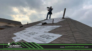 Summit Roofer Installing New Asphalt Shingle Roof